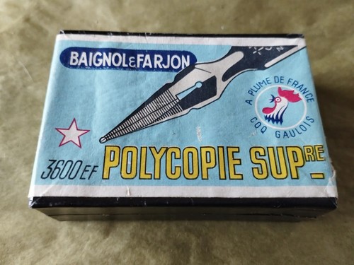 Boite ancienne plumes baignol - boite,