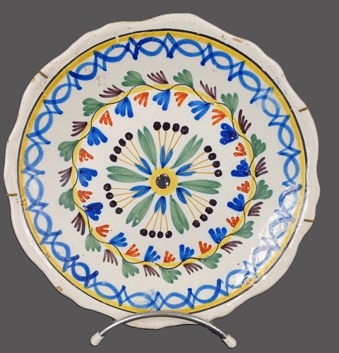 Assiette ancienne faïence - en,