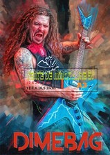 Music "rock" - Dimebag Panthéra  - A3 ,29 X42cm plastifié