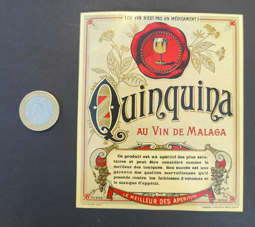 Ancienne étiquette quinquina - ancienne,
