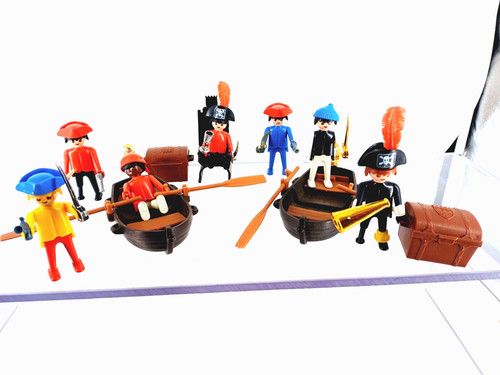 Lot playmobil pirates barques - pirates,