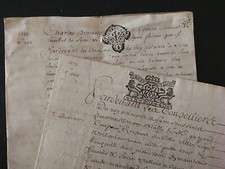 1696-1779 vieux papier