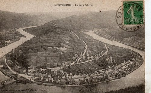 Cpa montherme fer cheval - cpa,