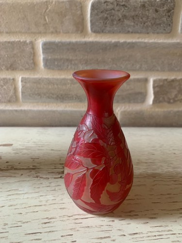 Vase gallé forme balustre - gallé,