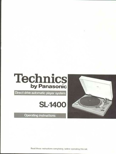 Technics 1400 turntable - technics,