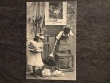 ATTENTION CARTE DECOLLEE VALET DE CHAMBRE ET SOUBRETTE - GARCON NOIR - 28549