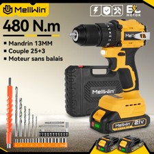 Perceuse Visseuse Sans Fil Visseuse Devisseuse Sans Fil  25+3 Réglages de Couple