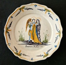 ASSIETTE FAIENCE PATRONYMIQUE