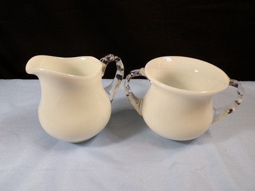 Fenton milk glass silver - silver, crest