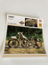 Nimbus 750 Armée 1951 carte collection moto Atlas Danemark