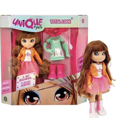 Poupée unique yeux total look - unique,