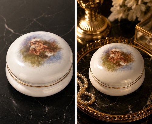 Bonbonnière porcelaine - bonbonnière,