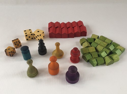 Vintage monopoly parts - monopoly,