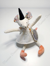 Peluche doudou souris - souris, rose