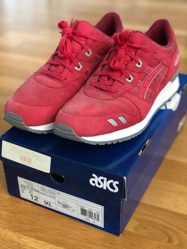 Asics gel lyte iii rouge - asics, gel-lyte