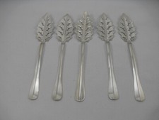 Cailar Bayard, Beau lot de 5 cuillères à absinthe, Métal argenté