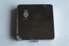 Poudrier de sac René Coty métal argenté , époque Art déco