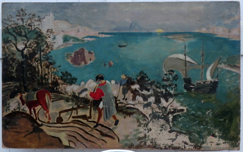 Grande belle peinture 1900 - &,
