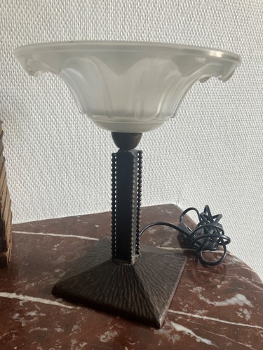 Jolie lampe art déco fer - jolie,