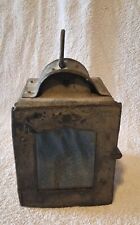 Lampe Lanterne De Fiacre Calèche Carosse En Métal Et Verre H 21cm Largeur 11,5cm