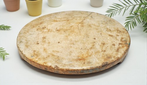 Plateau pain rond marbre - plateau,