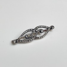 ancien Broche barre diamants