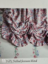 Grand store rideau bouillonné Laura Ashley 218 X 435 cm  Vintage Confetti  1988