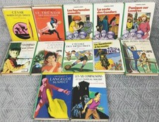 lot de 12 Livres La Bibliothèque verte  Rose Hachette Jeunesse Ancien Livre 