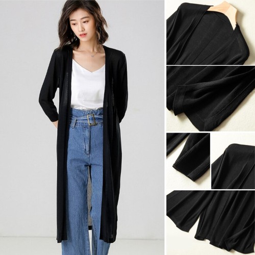 Femme faux soie cardigan - femme,