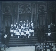 La revue enfantine déguisement clown photo photographie positif verre stéréo