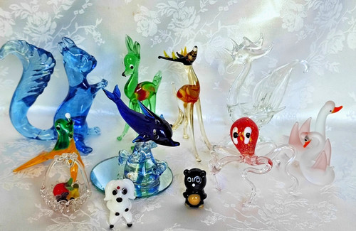 Lot animaux verre filé - lot,