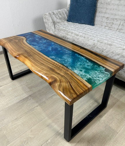 Table basse rivière en - basse, de