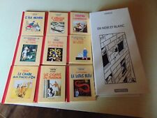 TINTIN HERGE COFFRET TINTIN EN NOIR ET BLANC PERTITS FORMATS DES NB  1987 TBE