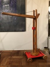 ANCIENNE GRANDE GRUE EN BOIS 