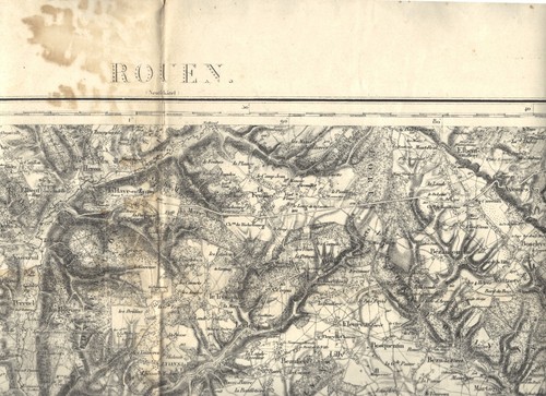 Rouen carte état major 31 - rouen, État-major