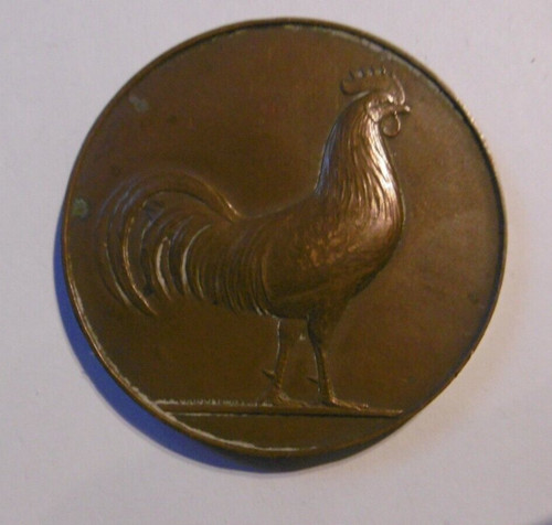 Medaille bronze signee - en,