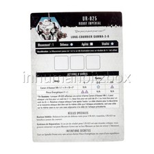 BF060 CARTE PERSONNAGE ROBOT