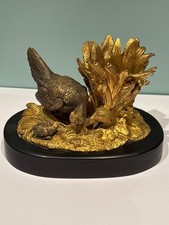Pyrogène à la dinde ou poules en bronze ancien
