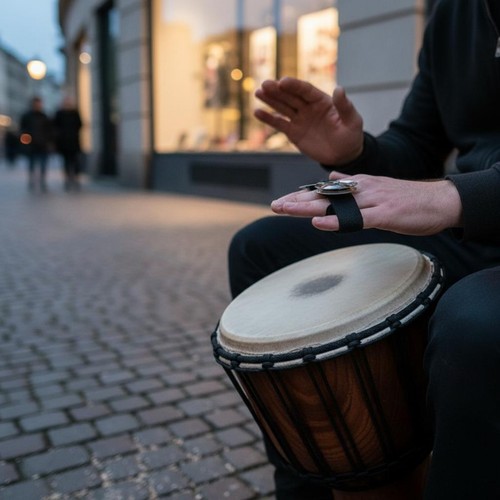 Tambourin doigt argenté - tambourin,