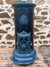 ? Poêle à bois Godin modèle 3721- Vert Cèdre, Grand Rond - 10 kW?