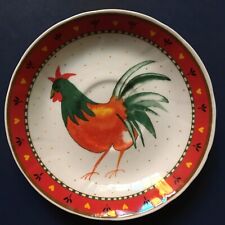 soucoupe ou sous tasse porcelaine Roy Kirkham coq "good morning" 1997