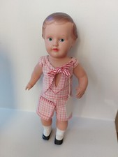 Ancien baigneur J K KOGE Celluloïd 21 Cm Yeux Peints 1955 No Sic Snf Petitcollin
