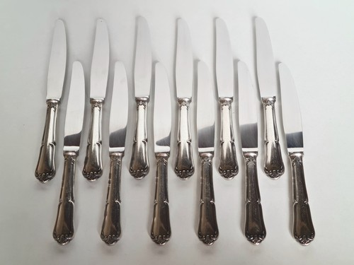 Couteaux métal argenté - 12,