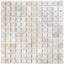 Mosaïque carreau travertin pierre naturel Noyer Noce bain 43-44023_f |10 plaques