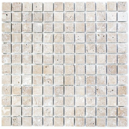 Mosaïque carreau travertin