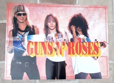 poster affiche revue magazine rock francais  GUNS N' ROSES  55x41cm