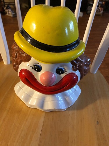 Large clown piggy bank - clown,