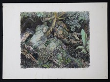 Georges Eugène FRESET (1894-1975) monotype fleurs abstrait Marne jules adler