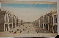 Vue d'optique XVIIIème  Perspective de la nouvelle Place de Petersbourg 1760