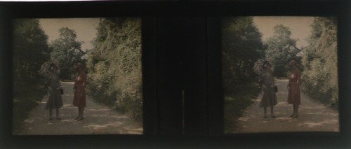 Autochrome stéréo format - stéréo,